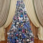 Beautiful Blue and Silver Christmas Tree