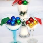 Snow Mocktail Creative Christmas Centerpiece Idea