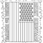 Merry Christmas America - Free Christmas Coloring Page