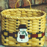 Frosty's Wall Basket - Free Snowman Christmas Basket Pattern