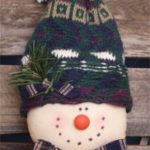 Snowman Head - Easy Christmas Sewing and Painting Pattern